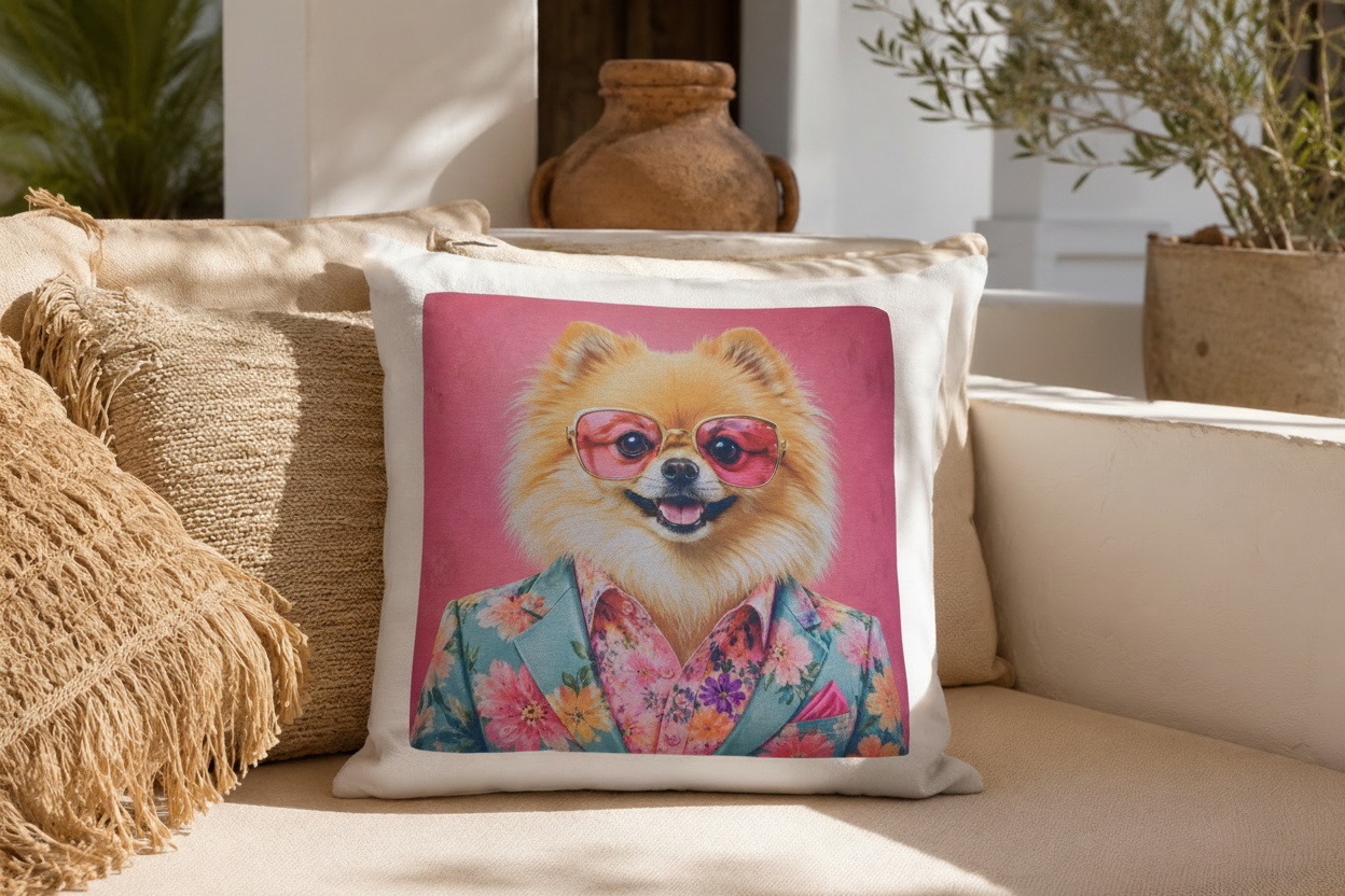 Kussenhoes gepersonaliseerd 40x40cm