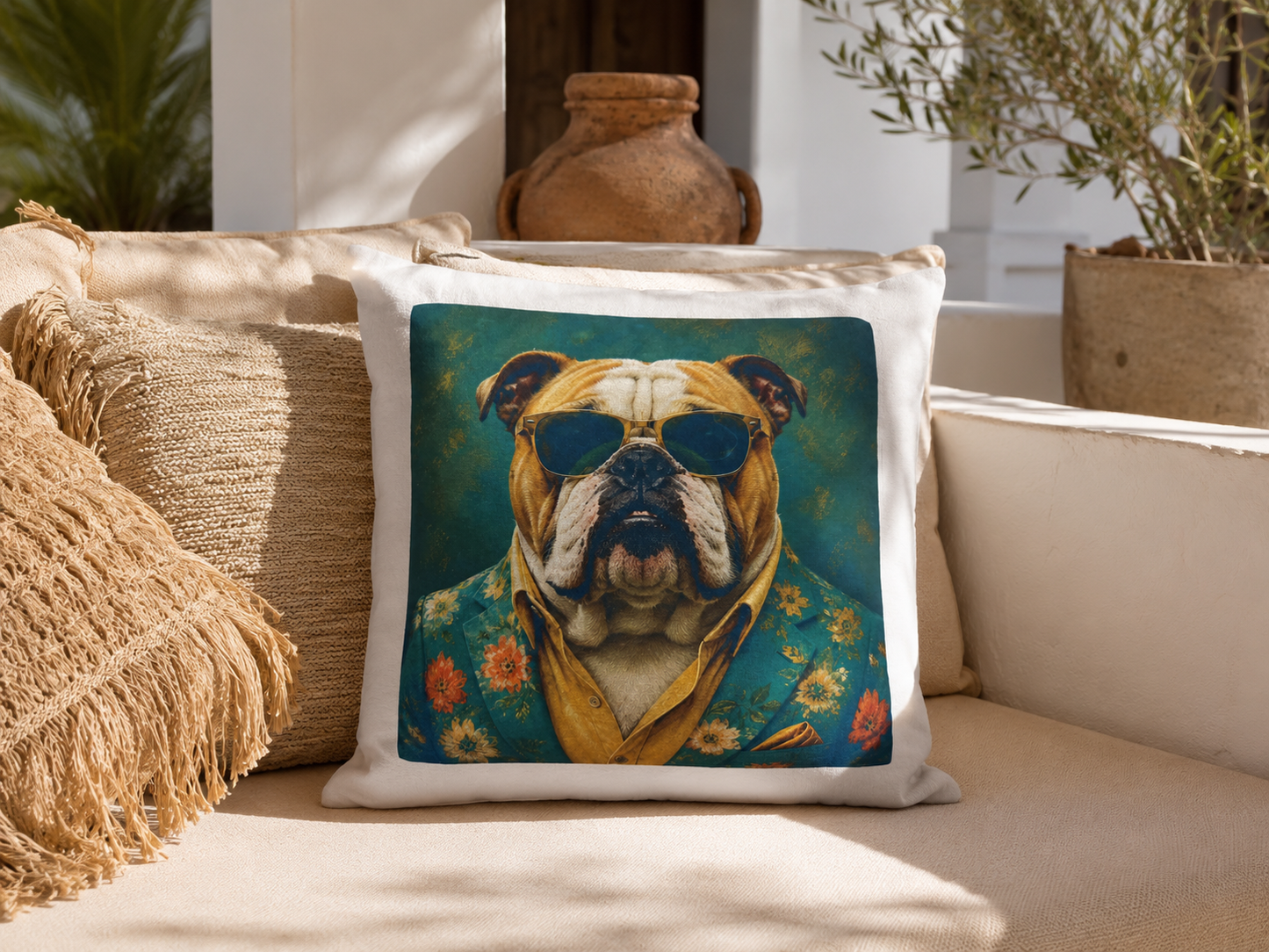 Kussenhoes gepersonaliseerd 40x40cm